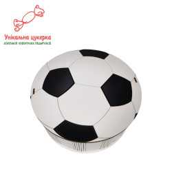 "Футбольний м'яч" Дерев'яний бокс з солодощами №101/59 , 1 кг, (21х21х9см)