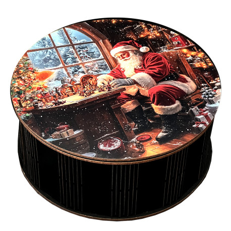 Подарунок №30/6 “Солодка ніч перед Різдвом” 1 кг (21х21х9 см, у дерев'яній коробці)