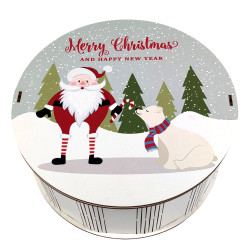 Подарунок №30/12 “Солодка компанія” 1 кг (21х21х9 см, у дерев'яній коробці)