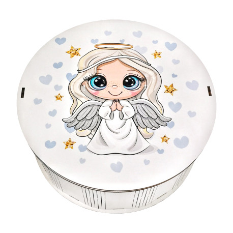 Подарунок №30/22 “Янгол добра” 1 кг (21х21х9 см, у дерев'яній коробці)