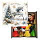 Подарунок №31/7 "Зимова магія на порозі" 540г (15х15х7 см, у дерев'яній коробці)