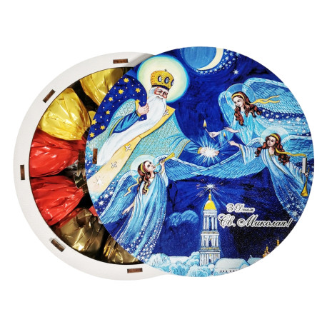 Подарунок №32/7  “Нічні чудеса” 515г (15х15х7 см, у дерев'яній коробці)