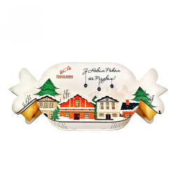 Подарунок №34/3 Цукерка “Різдвяне місто” 520г (30х12,5х6 см, у дерев'яній коробці)