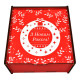 Подарунок №38/3 “Скринька щастя” 1кг (20х20х9см, у дерев'яній коробці)