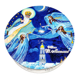 Подарунок №42/5 “Ангели і св.Миколай ” 245г (15х15х5см, у дерев'яній коробці)