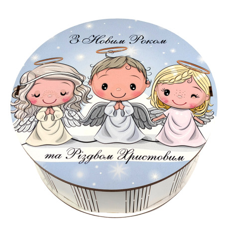 Подарунок №43/7 Milkа & Kinder “Подарунок для чемпіона" 845г (21х21х9 см, у дерев'яній коробці)