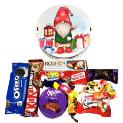 Подарунок №42/4 “Подарунки від гномика ” 245г (15х15х5см, у дерев'яній коробці)