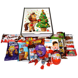 Подарунок №46/13 Kinder “Ласунчик” 450г (15х15х7 см, у дерев'яній коробці)