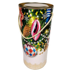 Подарунок №8 Тубус "Новорічні іграшки", 805г