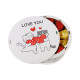 "Love you" Дерев'яний бокс з солодощамиі №101/04, 515 г (15х15х7 см)