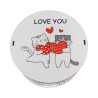 "Love you" Дерев'яний бокс з солодощамиі №102/04, 515 г (15х15х7 см)