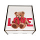 "LOVE" Дерев'яний бокс з солодощами №103/06, 530 г, (15х15х8 см)
