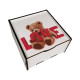 "LOVE" Дерев'яний бокс з солодощами №103/06, 530 г, (15х15х8 см)