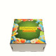 "Найкращій вчительці" Дерев’яний бокс з солодощами №156, 0,6 кг, (15,5х15,5х8,5 см)