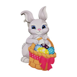 "Зайчик" Дерев’яний бокс з солодощами №125, 0,75 кг, (35х18х9 см)