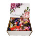 "Зі святом" Дерев’яний бокс з солодощами №129, 1,2 кг, (20,5х15,5х8,5 см)