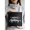 "Happy Birthday" Дерев’яний бокс з солодощами №111, 1,2 кг, (20х20,5х10 см)